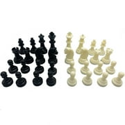 Yucurem 32Pcs Chess Pieces Set Resin Medieval Chess Pieces for International Competition